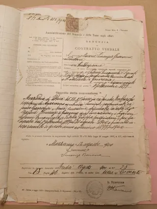 Documenti notarili 1900