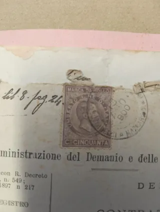 Documenti notarili 1900