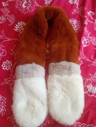 Cuello pelo sintético abrigo