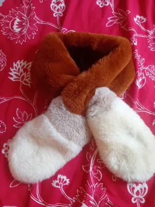 Cuello pelo sintético abrigo