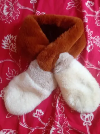 Cuello pelo sintético abrigo