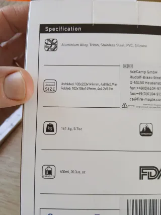 Olla FIREMAPLE Petrel Ultralight 600ml . Camping