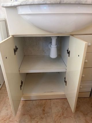 URGE! Mueble de baño con lavabo, grifo y espejo