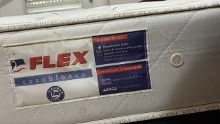 Cama 1.35 Madera y Tela