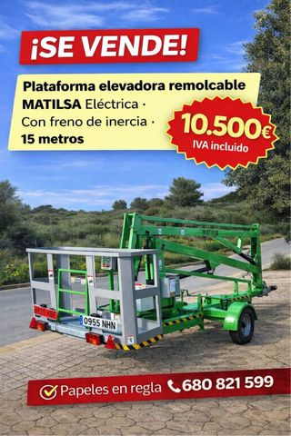 Plataforma Elevadora MATILSA Eléctrica Remolcable