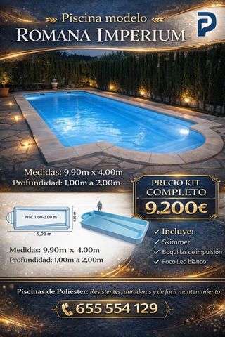 Piscina de poliéster Romana Imperium