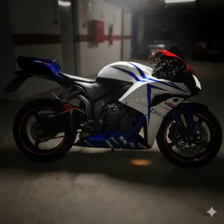 Honda CBR 600rr Sportbike Azul/Blanco