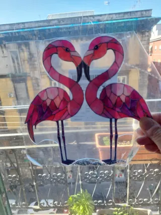 Acchiappa sole fenicotteri