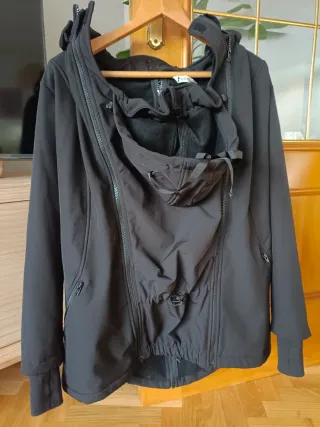 Abrigo Porteo Momawo Negro Talla S 4 en 1