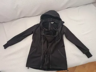 Abrigo Porteo Momawo Negro Talla S 4 en 1