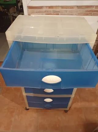 Cajonera de plástico con ruedas