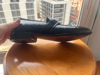 Salvatore Ferragamo Mocasines Piel Negro Made in I