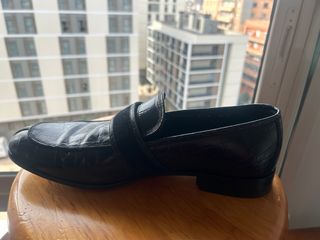 Salvatore Ferragamo Mocasines Piel Negro Made in I