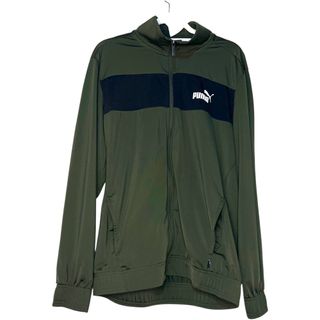 Chaqueta Puma Verde Oscuro Panel Negro