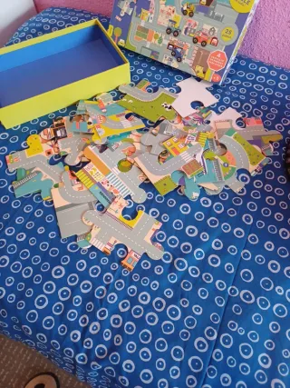 Puzzle Suelo Mi Circuito de Coches