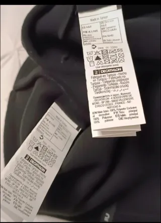 Gorro y braga polar Decathlon negros