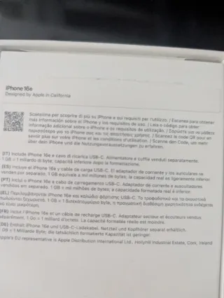 iPhone 16e Apple Como nuevo + funda regalo