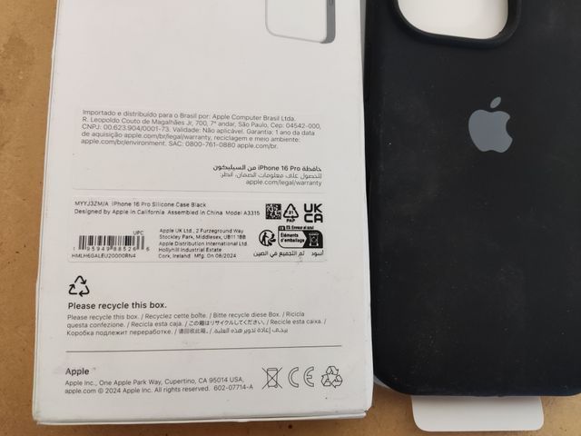 Funda Apple Silicona MagSafe iPhone 16 pro Negra