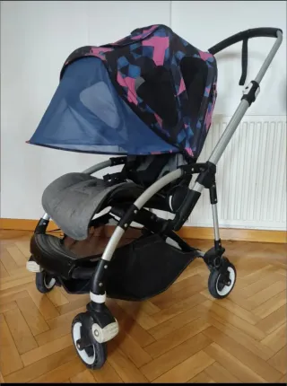 Passeggino Bugaboo Bee 5 Grigio completo con ovetto
