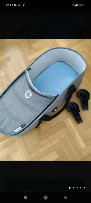Passeggino Bugaboo Bee 5 Grigio completo con ovetto