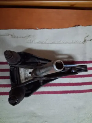 Sillín bicicleta cuero principios s.XX