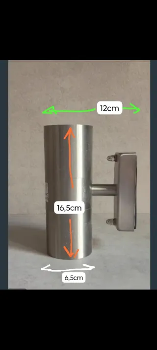 Aplique exterior acero inoxidable
