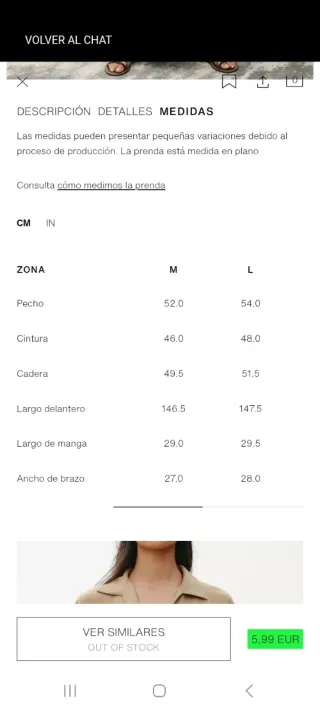 Mono Zara fluido negro Talla M