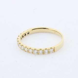 Media alianza oro con brillantes