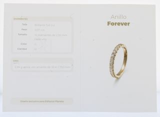 Media alianza oro con brillantes