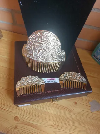 Peinetas Fallera Huertana Doradas Niña