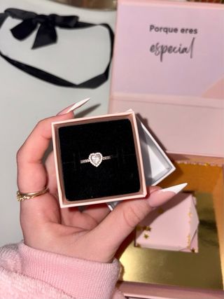 Anillo Pandora Corazón Talla 48