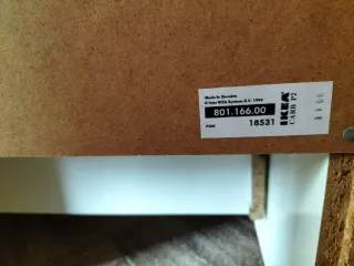 Mueble bajo para salón/comedor blanco