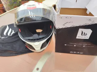 Casco Moto MT HELMETS Negro, Rojo, Blanco