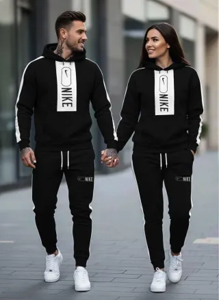 Conjunto Deportivo Nike Negro y Blanco