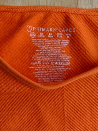 Vestido ajustado naranja Primark