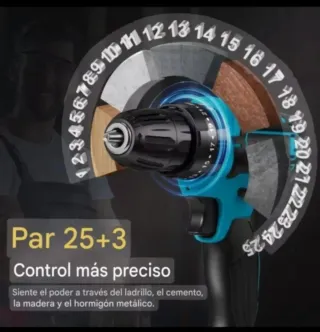 Taladro Atornillador Inalámbrico (2 Baterías)