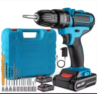 Taladro Atornillador Inalámbrico (2 Baterías)