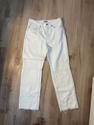 Pantalón blanco costuras - 12 storeez talla M