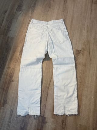 Pantalón blanco costuras - 12 storeez talla M