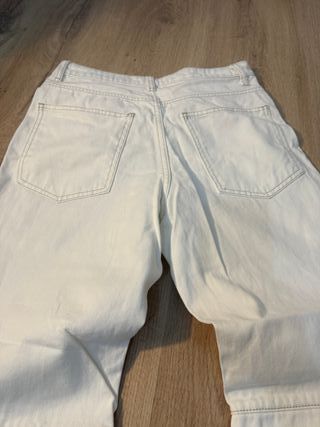 Pantalón blanco costuras - 12 storeez talla M