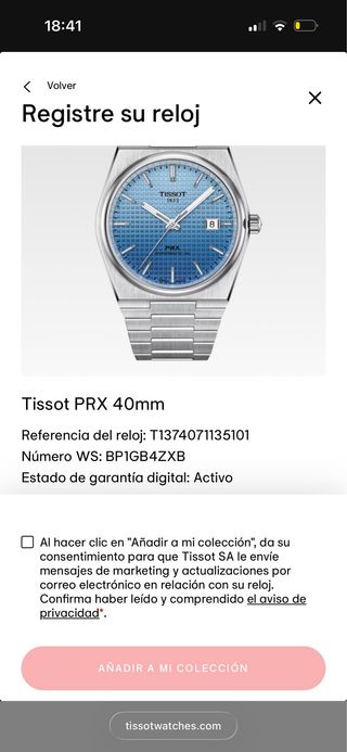 Tissot PRX Powermatic 80 Blue gradient- A estrenar