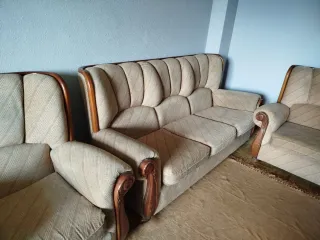 Conjunto sofá y 2 sillones