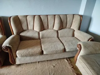 Conjunto sofá y 2 sillones