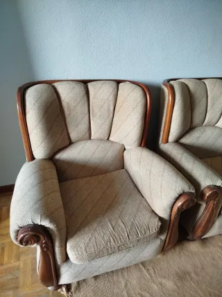 Conjunto sofá y 2 sillones