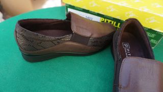 Mocasines Pitillos Marrones Talla 36