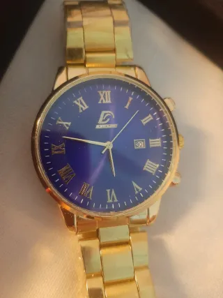 Reloj DIJANEs azul y dorado