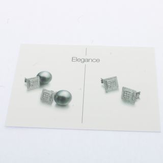 Pendientes Oro Blanco Diamantes Perlas