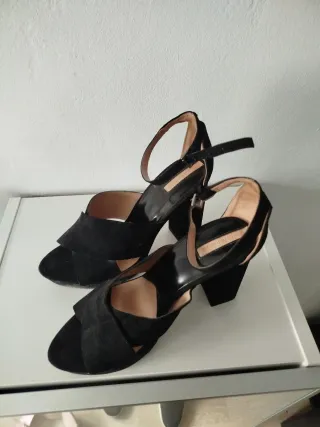 Sandalia tacón mujer