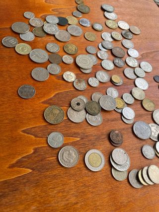 Lote 100 Monedas Antiguas Extranjeras