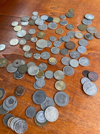 Lote 100 Monedas Antiguas Extranjeras